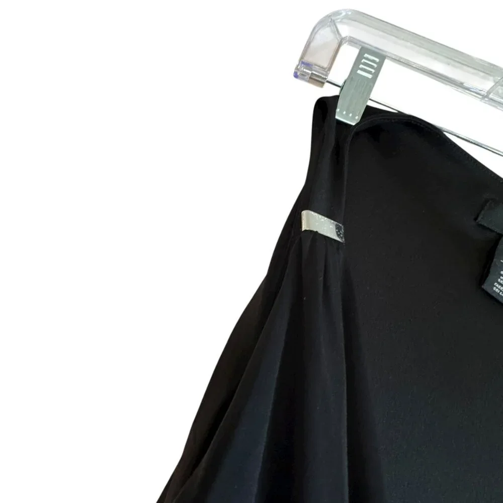 White House Black Market Black Sleeveless Wrap Jumpsuit Size 0 Elegant One-Piece - Picture 4 of 9
